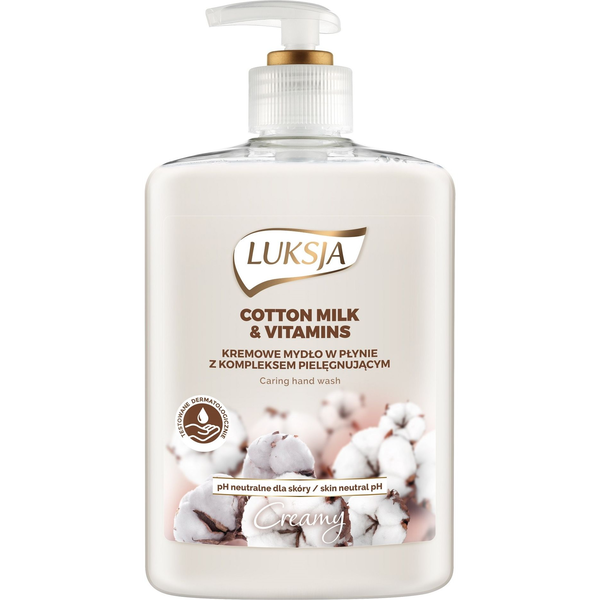  Luksja Luksja Mydło w płynie Creamy Cotton Milk & Vitamins 500ml