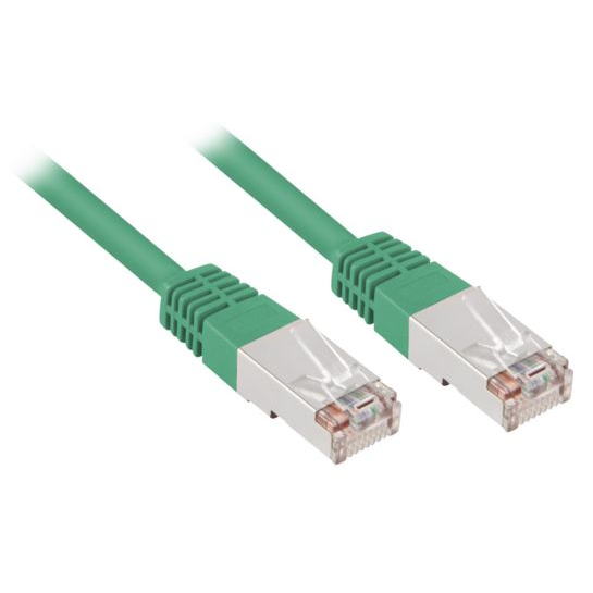 Sharkoon kábel RJ45 CAT.5e SFTP - zöld 1.5m (4044951017744)
