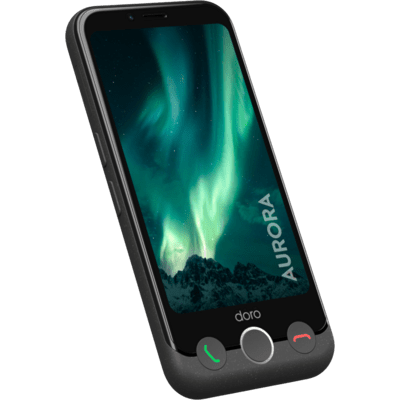 Doro Aurora A10 Okostelefon 4.5" Android 14 4GB/64GB Grafitszürke (330533)