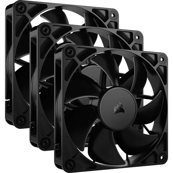 Corsair RS120 120mm PWM Rendszerhűtő ventilátor 3db - Fekete