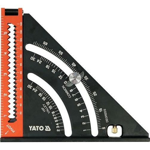 YATO Talpas derékszög vonalzó 290 x 185 mm alumínium