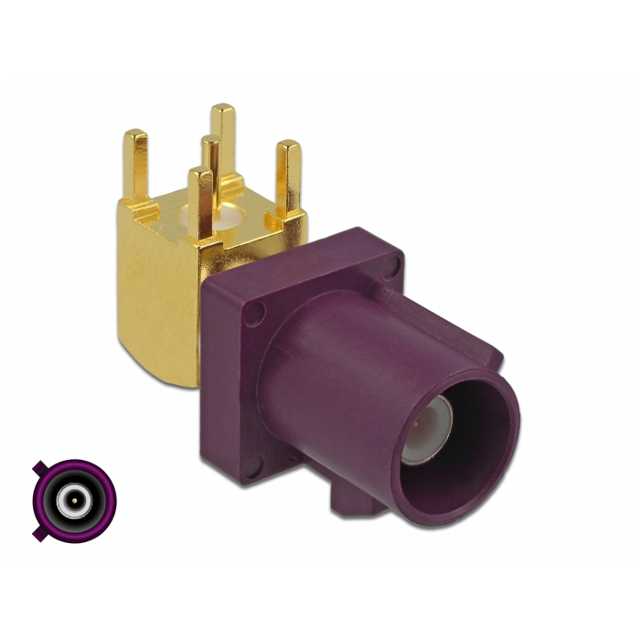 Delock FAKRA D-dugó 90 PCB (89775) (89775)