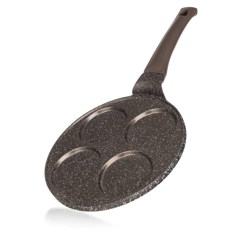 BANQUET GRANITE Dark Brown Tarkedlisütő, tapadásmentes felület, 4 lyukú, 26 cm (A25988)