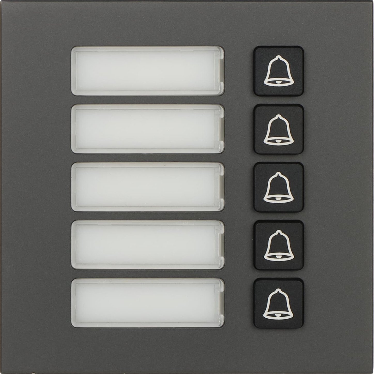 Dahua VTO4202FB-MB5 VTO4202F-P moduláris kültéri főegységhez/5 nyomógombos/fekete bővítő modul (VTO4202FB-MB5)