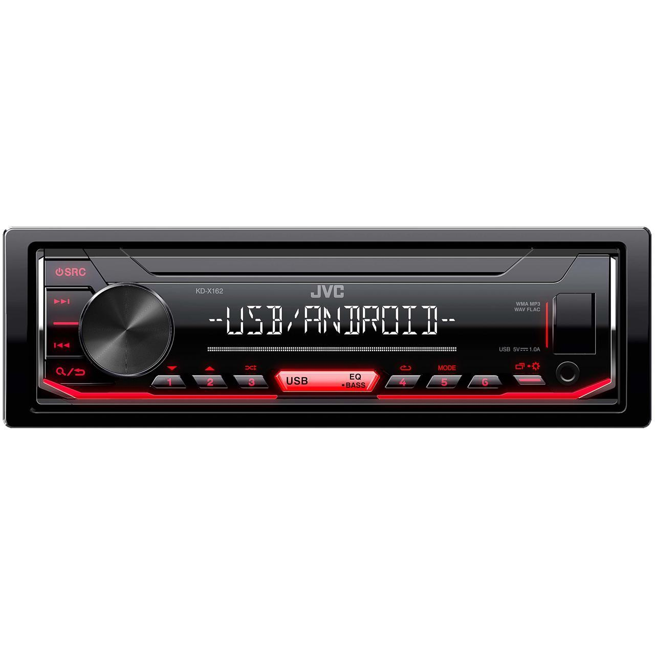JVC KD-X162 mechanika nélküli autórádió USB bemenettel (KD-X162)