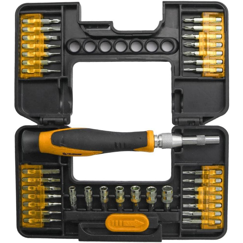 FIELDMANN FDS 1022-36R Bitkészlet csavarhúzóval (50007424)