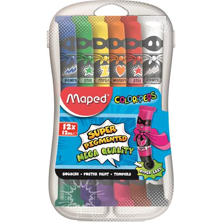 Témpera Concentrada Maped 12 Tubos De 12 Ml