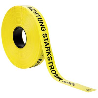HellermannTyton 905-55110 Útvonal figyelmeztető szalag - tápkábel (H x Sz) 250 m x 40 mm (905-55110)