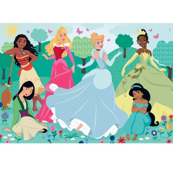 Clementoni Supercolor Disney Princess Puzzle 104 kusov rozprávky