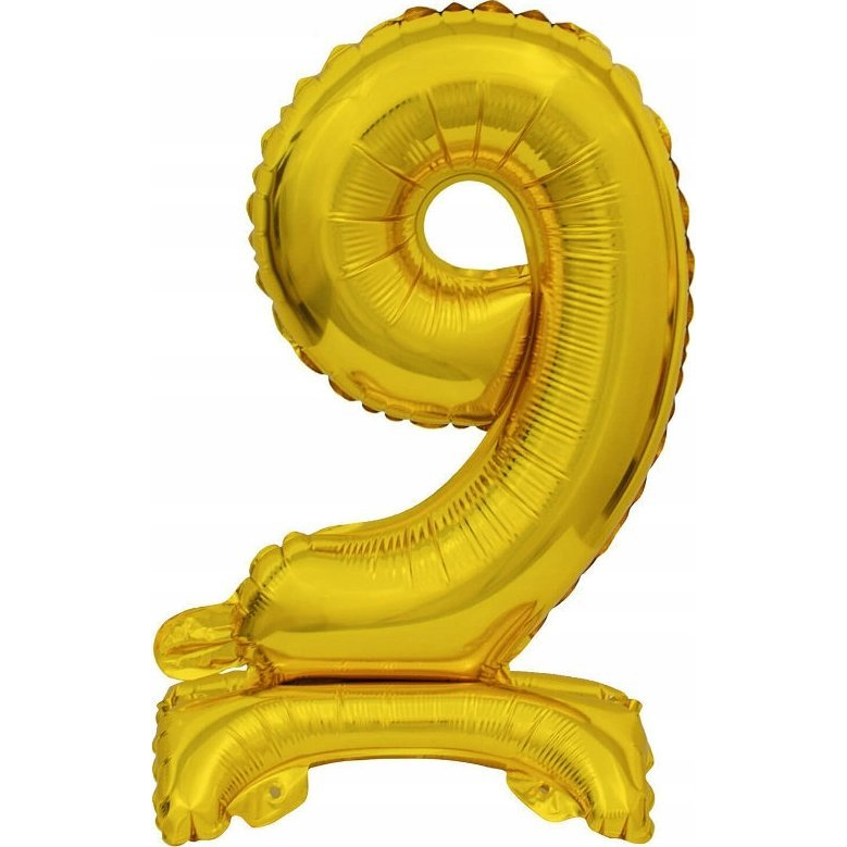 Felfújható Fólia Szám Talppal, Arany 9910077 - 38 cm, 9 (9910077)