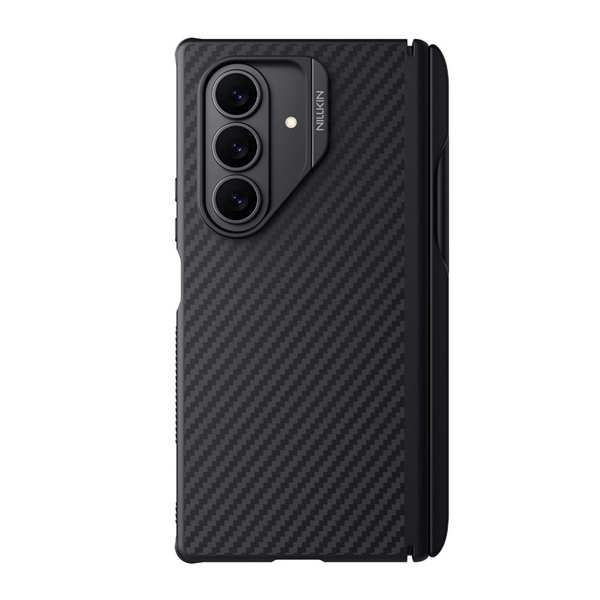 Nillkin SYNTHETIC FIBER PRO műanyag telefonvédő (aramid bevonat, légpárnás sarok, MagSafe, érintő ceruza) FEKETE Samsung Galaxy Z Fold7 (SM-F966) (GP-175991)