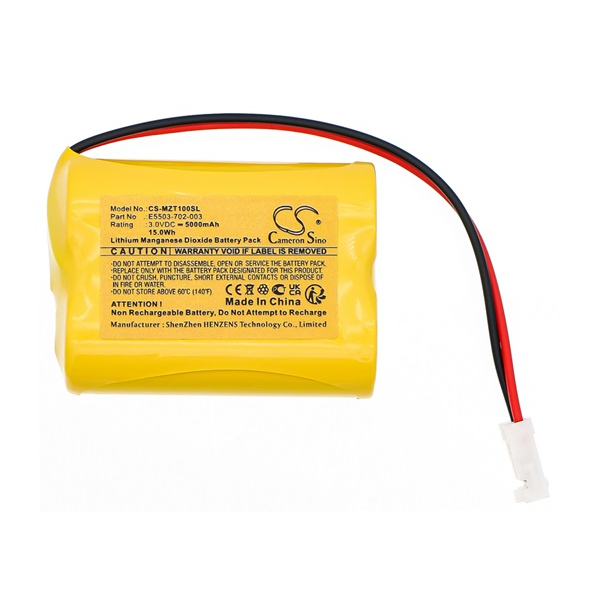 Cameron Sino Li-MnO2 akku (3.0V / 5000mAh, Okuma E5503-702-003 kompatibilis) SÁRGA (CS-MZT100SL)