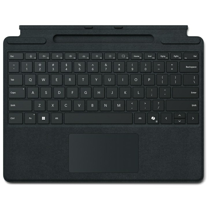 Microsoft SRF TC SC DE AT Black Tablet billentyűzet Alkalmas márka (tablet): Microsoft (8XB-00143)