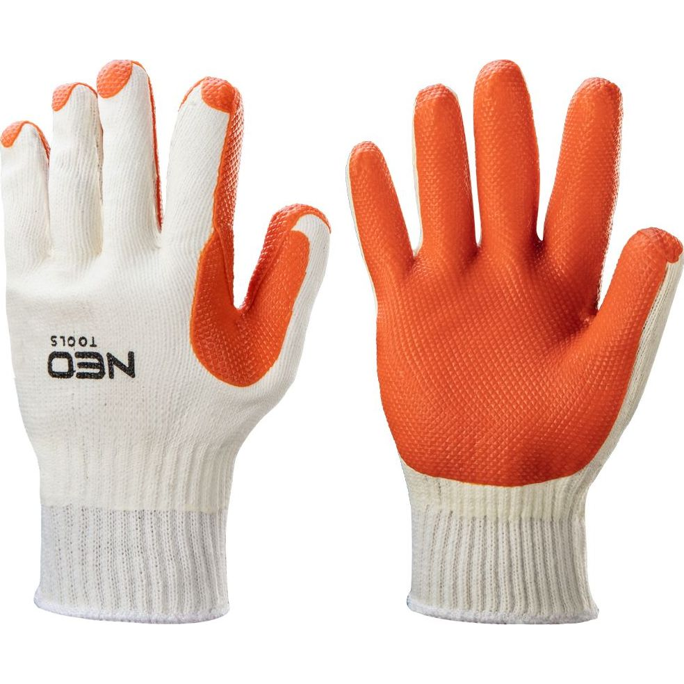 NEO 97-615 Munkakesztyű Latexbevonatú Kötött Pamut, 4132X, 10