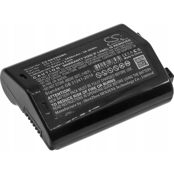 Akumulator Cameron Sino Akumulator Bateria Typ En-el18d Do Nikon D 6 Z 9 D6 Z9 Cameron Sino 2600mah / Cs-nkz900mc