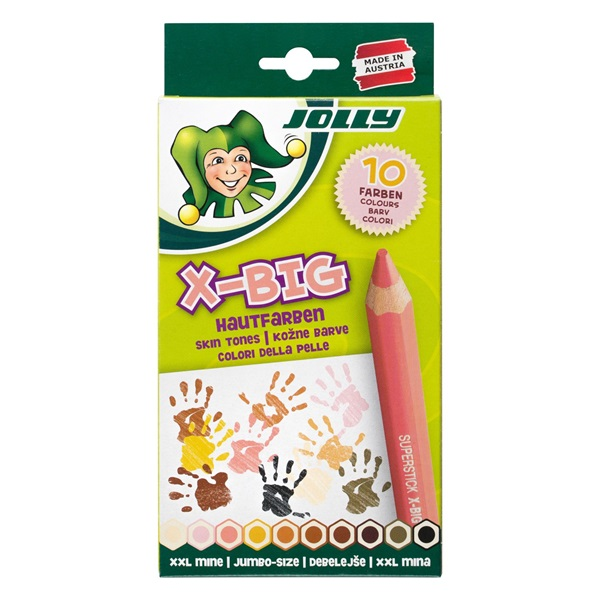 Jolly X-Big Skin Tones extra vastag 10 darabos színesceruza készlet (3099-0003)