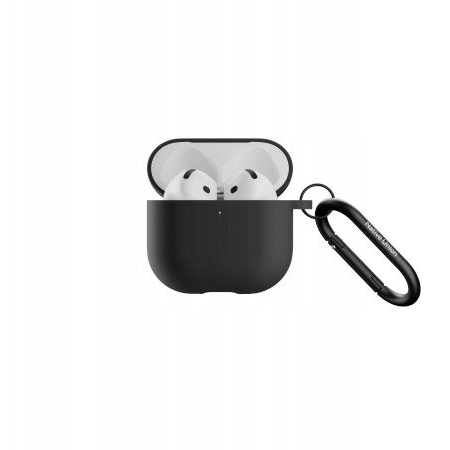 Funda De Silicona Para Airpods 4 Con Mosquetón Metálico