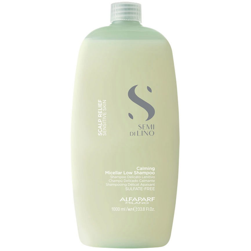 ALFAPARF MILANO Semi Di Lino Scalp Relief Calming Shampoo erősítő sampon érzékeny fejbőrre 1000 ml (8022297096636)