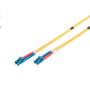 Оптичен кабел Digitus, Дуплекс, SM 9/125 OS2, LC - LC, 2 м, Жълт