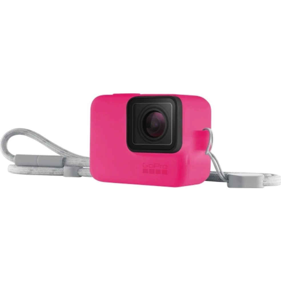 GoPro ACSST-011 Sleeve + Lanyard Electric rózsaszín szilikon tok és pánt (ACSST-011)