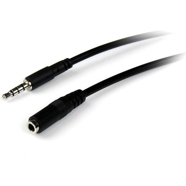StarTech.com 2m 3.5mm/3.5mm audio kabel Zwart
