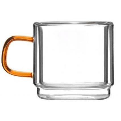 Vialli Design csészeszett, dupla falú, 80 ml, 2 dartab_AMBER 8579 (5901638728579)