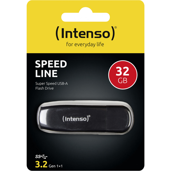 USB памет Intenso Speed Line 32GB USB Stick 3.0 черен