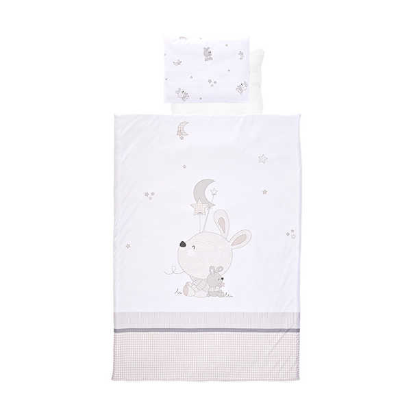 LORELLI 4 részes ágynemű garnitúra - Little Rabbits Szürke