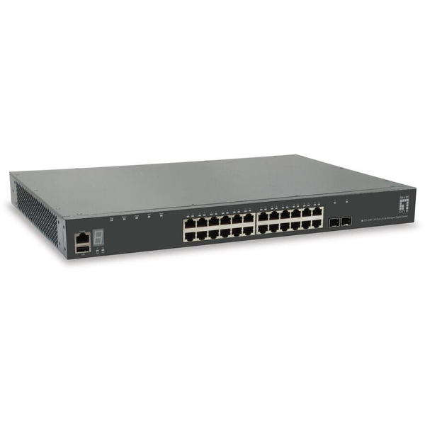 LevelOne GTL-2881 netværksswitch Administreret L3 Gigabit Ethernet (10/100/1000) Grå