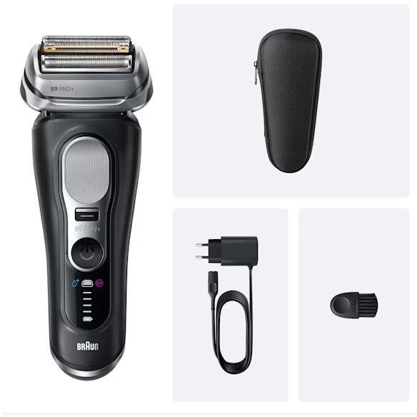 Braun Series 9 Pro+ 9600s Scheerapparaat met scheerblad Trimmer Zwart