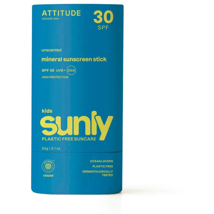 ATTITUDE Sunly 100% ásványi anyagból készült, teljes testápoló SPF 30 60 g (626232460988)