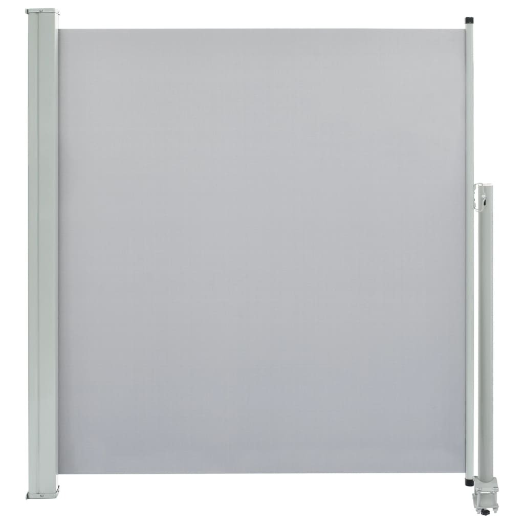 szürke behúzható oldalsó terasz napellenző 140 x 300 cm (45192)