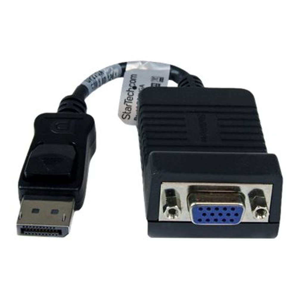 StarTech.com DP2VGA video átalakító kábel 0,08 M DisplayPort VGA (D-Sub) Fekete (DP2VGA)