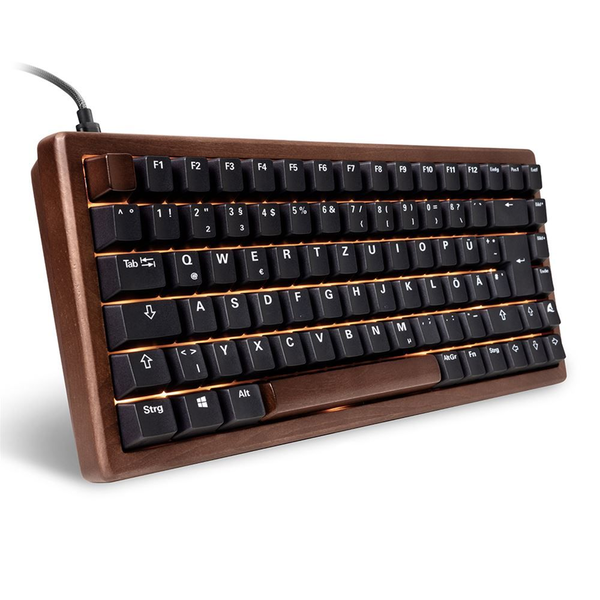 Sharkoon SKILLER SGK50 S3 Wood PBT holz/schwarz UK-Layout Gateron G Pro 3.0