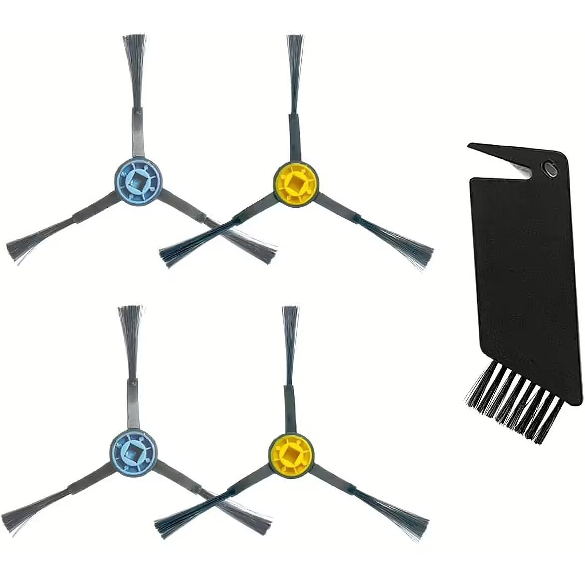 Midea M6 / M7 / M7 Pro / S8+ Robotporszívó Oldalkefe + Tisztítófésű készlet (5 db / csomag) (12175000A43588)