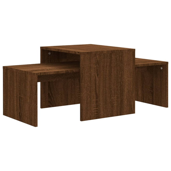 Комплект маси за кафе vidaXL, Кафяв, MDF, 100 x 48 x 40 cм