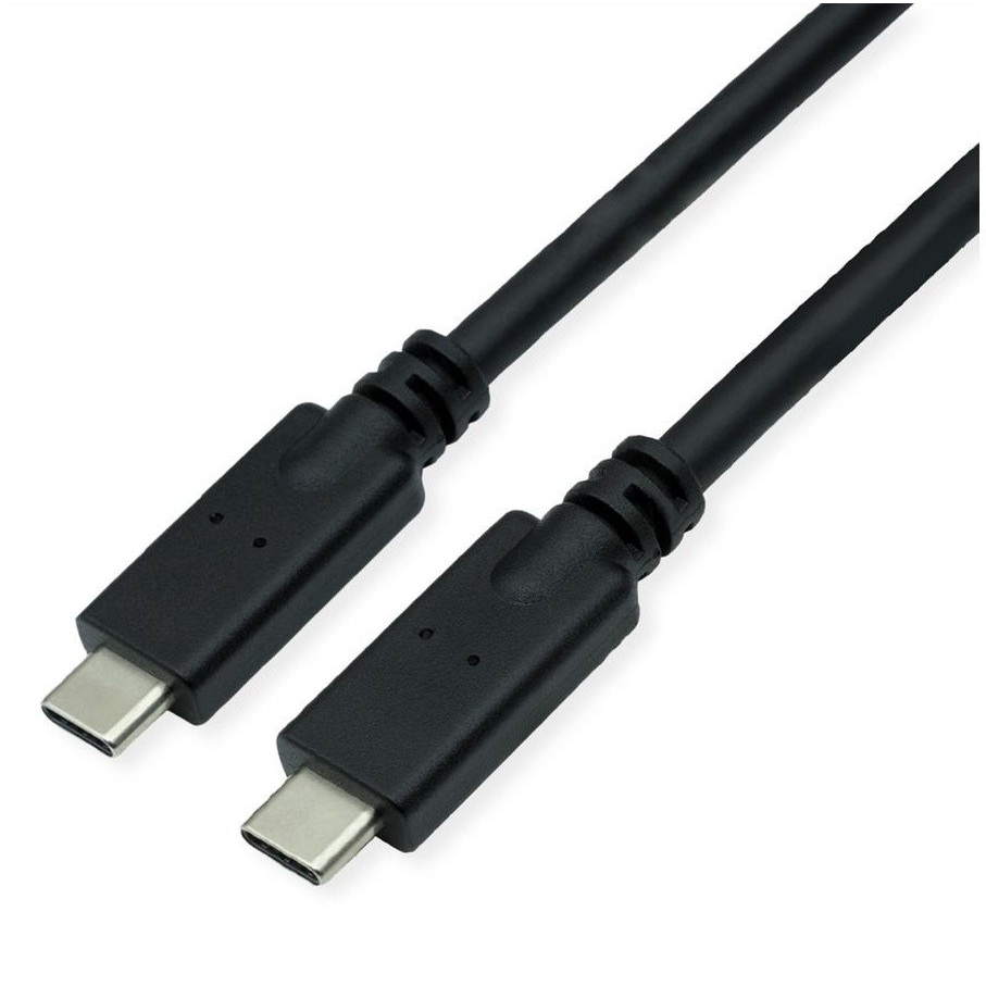 USB C kábel Roline 3m 10Gbps PD 100W čierny