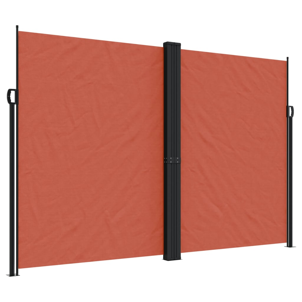 terrakotta behúzható oldalsó napellenző 220 x 600 cm (4004678)