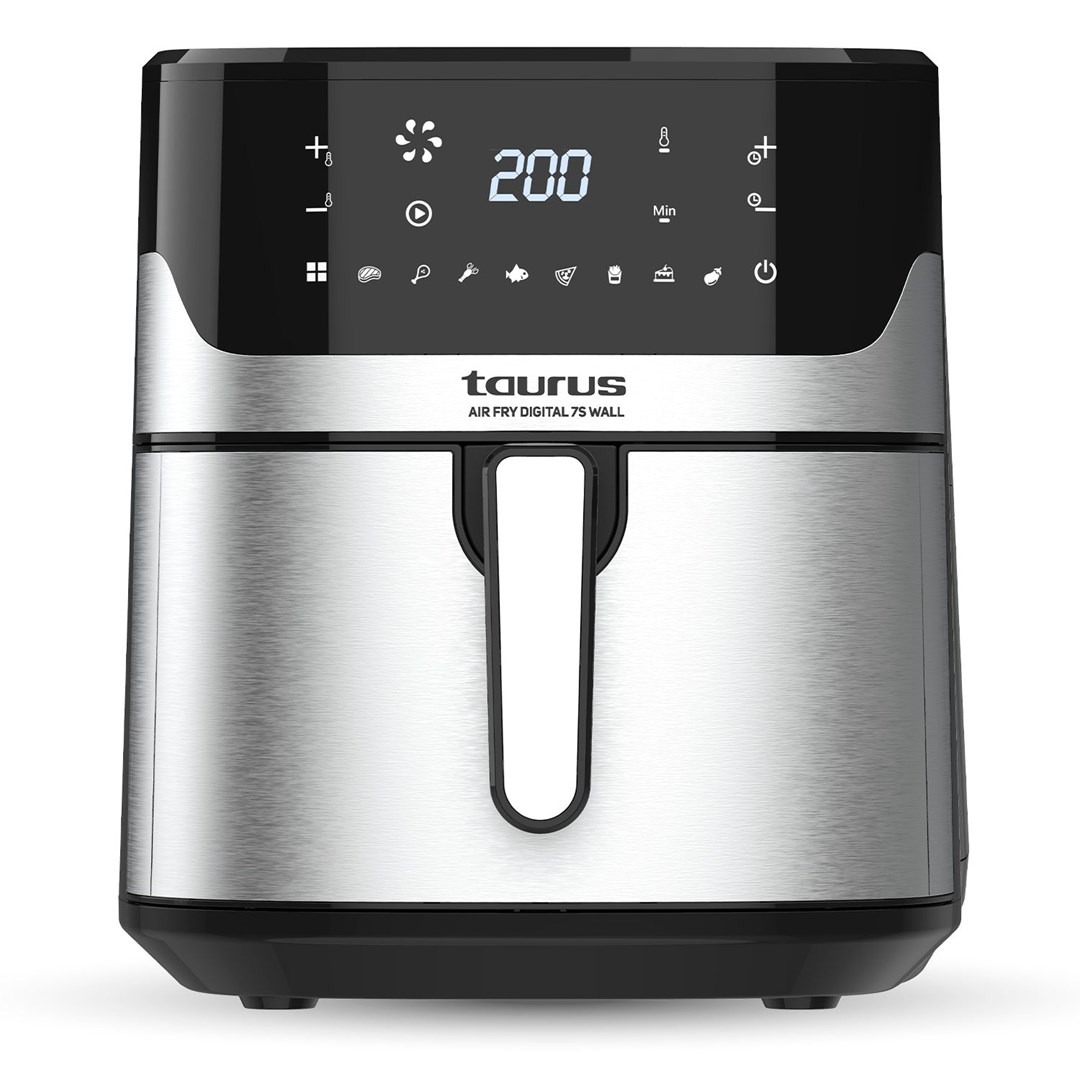 Taurus Digital 7S AirFryer Forrólevegős sütő 6,5L 1600 Watt - Fekete / Ezüst (973993000)