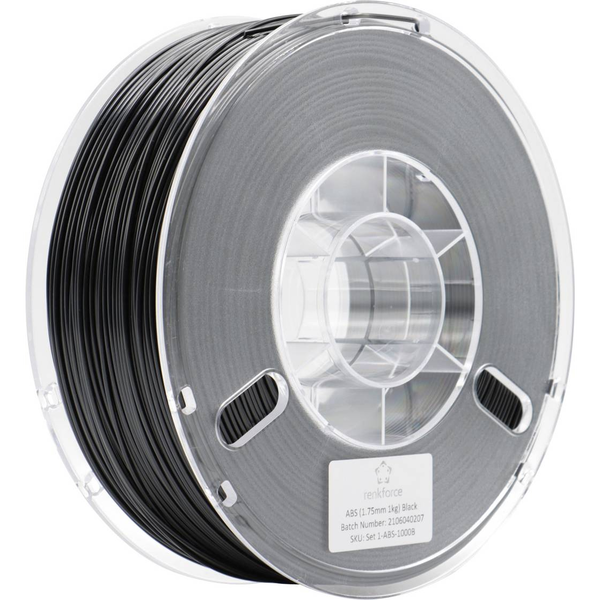 Renkforce 3D nyomtatószál ABS műanyag 1.75 mm 1000 g Fekete 1 db (RF-4738584)