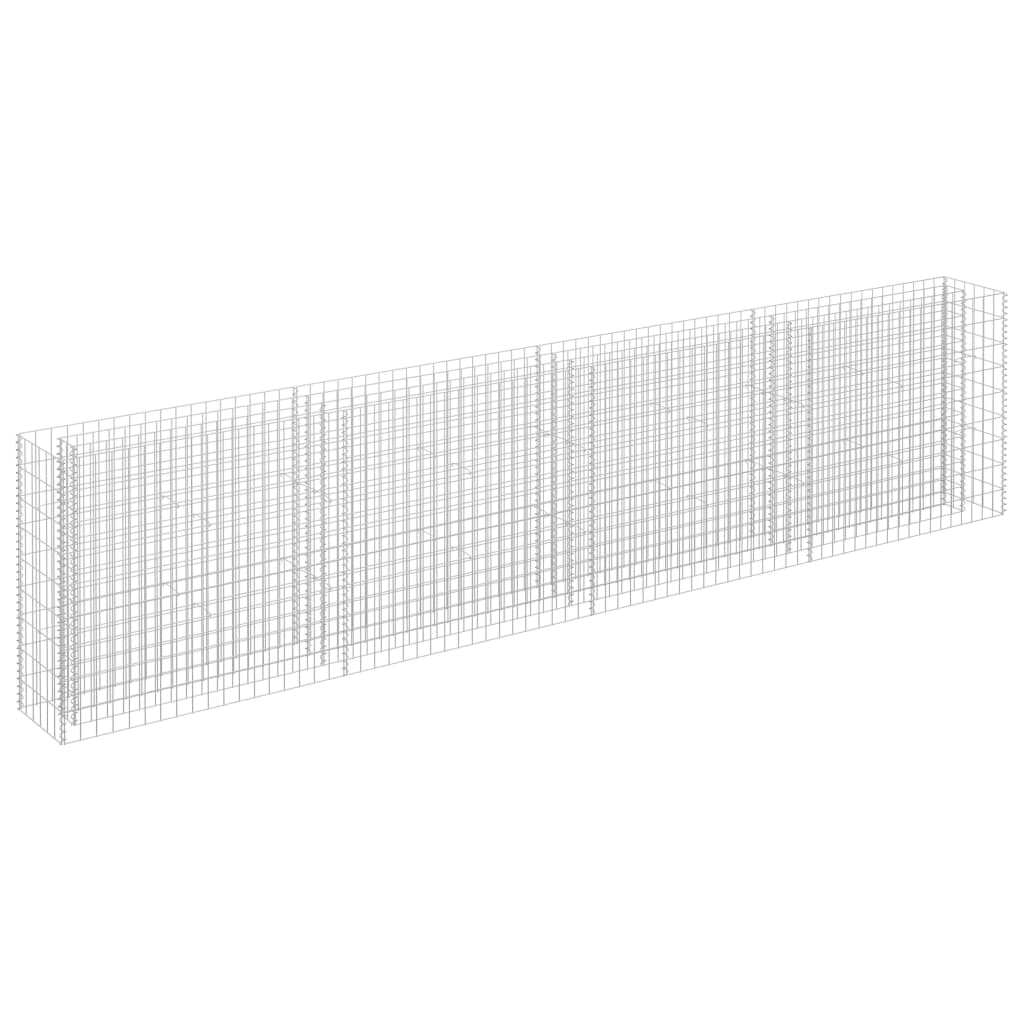 horganyzott acél gabion magaságyás 360 x 30 x 90 cm (145643)
