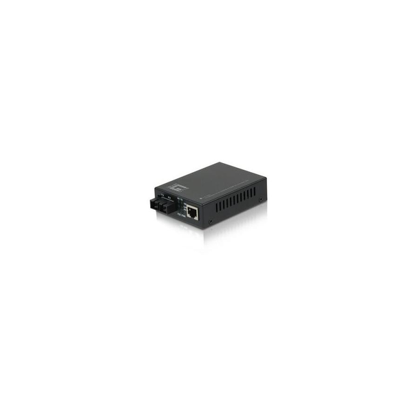 LevelOne FVT-2001 netværksomformer til medie 100 Mbit/s 1310 nm Multitilstand Sort
