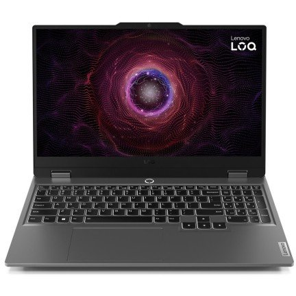 Lenovo LOQ 15ARP9 AMD Ryzen™ 7 7435HS Laptop 39,6 cm (15.6") Full HD 16 GB DDR5-SDRAM 512 GB SSD NVIDIA GeForce RTX 4050 Wi-Fi 6 (802.11ax) Szürke