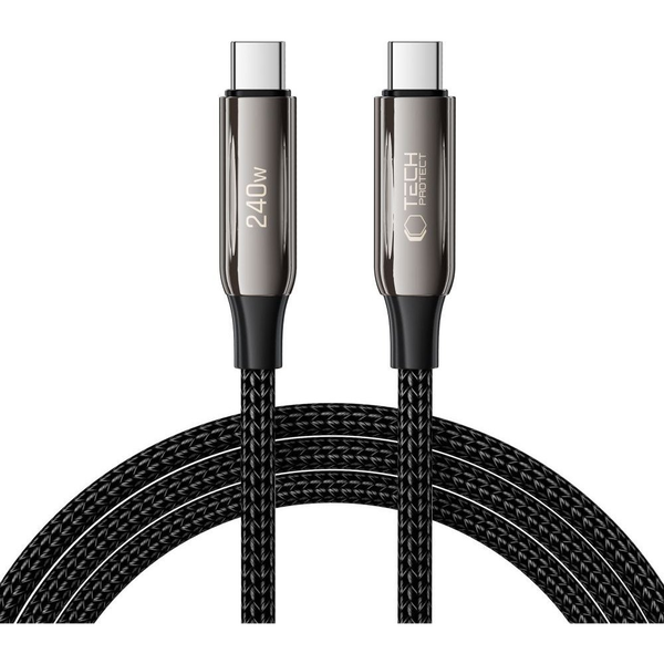 Kábel Tech-protect USB typ C - USB typ C 2 m čierny
