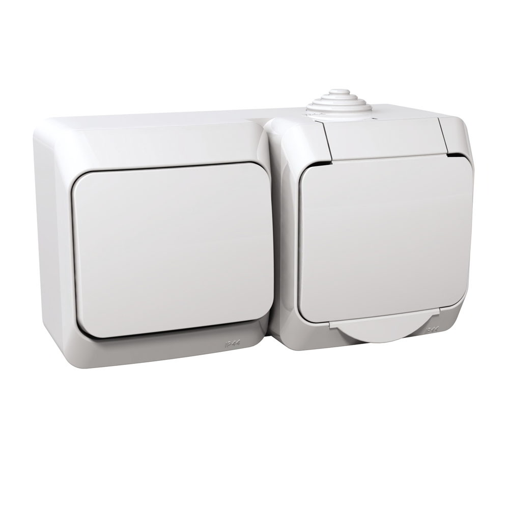 Schneider CEDAR PLUS WDE000504 2P+F csatlakozóaljzat váltókapcsolóval (WDE000504)