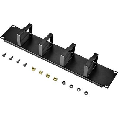 19 coll Hálózati szekrény kábelvezető 2 ME Renkforce RF-3440222 Fekete (RF-3440222)