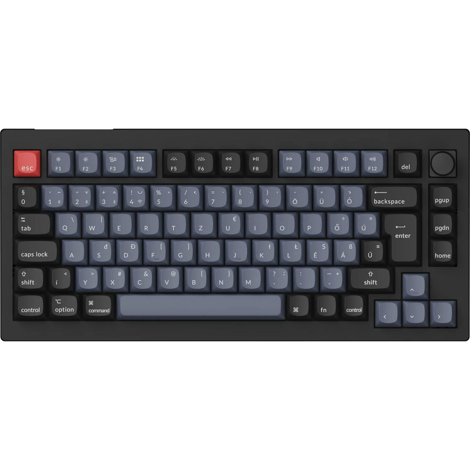 Keychron V1 Max RGB, Gateron Jupiter Red - HU (V1M-D1Z-HU)