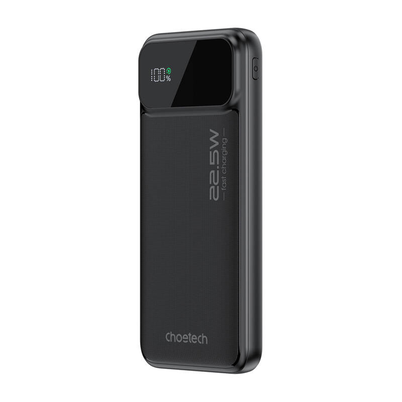 Choetech B728 Powerbank USB-A + USB-C / 10000mAh 22.5W - Fekete (B728)