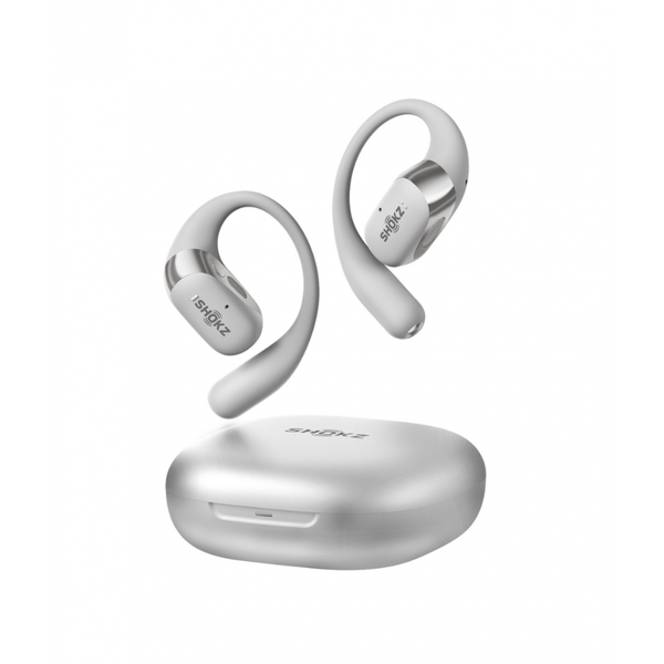 SHOKZ OpenFit 2+ Hoofdtelefoons Draadloos oorhaak, In-ear Oproepen/muziek Bluetooth Grijs