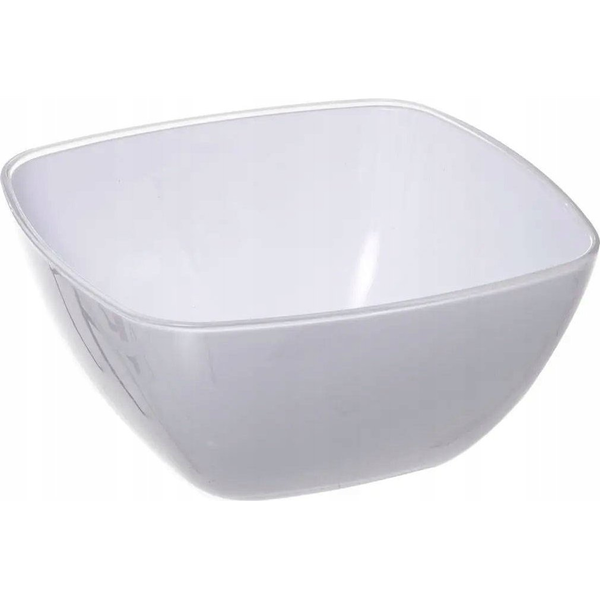 Ensaladera De Forma Cuadrada Color Blanco Perfecta Para Tu Cocina| l. 19 X D. 19 X H. 9 Cm